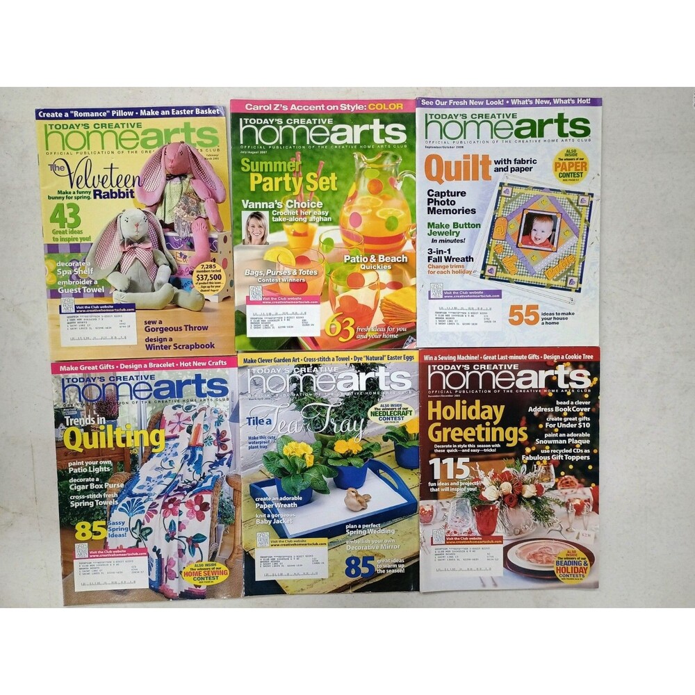 Today's Creative Home Arts Magazine Lot September 2006 Quilt Paper Contest